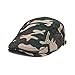 lethmik Cotton Flat Cap Gatsby Duckbill Hat Newsboy Ivy Irish Cabbie Scally Cap Camouflage
