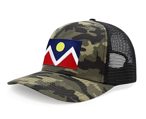 Image of International Tie City Hat for Men and Women, Adjustable Snapback Trucker Baseball Cap with Embroidered Patch