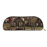 Diseño práctico y calidad premium: bolsa de lápices Old Viking Boat de gran capacidad, está hecha de tela de alta calidad, características como grande, práctico, increíble tacto, costura resistente, extremadamente duradera, resistente al desgaste y a la suciedad, resistente al agua y cremalleras suaves y resistentes. Cada fabricación de bolsas de lápices sigue los estándares de calidad más estrictos, no te preocupes por que se rompa fácilmente.