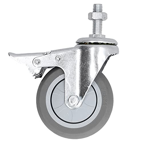 Rotelle, Forte capacità di Carico Rotelle di Sicurezza per Ampie Applicazioni per Scaffali di Apparecchiature Mediche (Ci sono i freni)