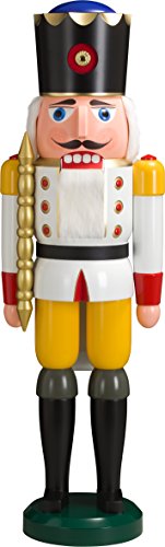 Rudolphs Schatzkiste King of Weis 100 cm nutcracker Christmas figure Seiffen Erzgebirge NEW
