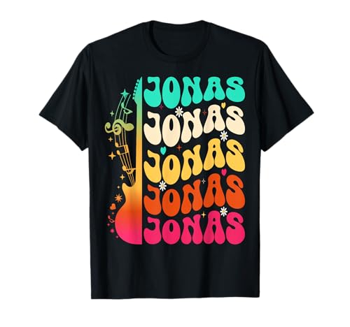 Retro Jonas First Name I Love Jonas 80's Groovy T-Shirt