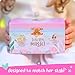 Giggle & Honey Musical Fairy Jewelry Box for Girls - Kids Music Box with Spinning Fairy and Mirror, Princess Birthday Gifts for Little Girls, Childrens Jewelry Boxes for Ages 3-10 - 6 x 4.7 x 3.5 in