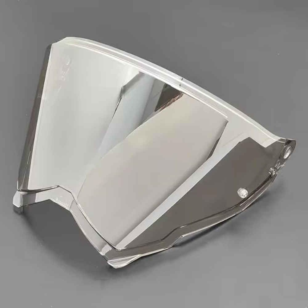 Visera Casco Moto para AGV AX9 | Anti UV Casco de Lente Repuesto Protección Tintada Motocicleta Visera Accesorios,normal-D Clear Revo Silver