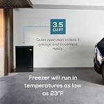 Igloo 3.5 Cu. Ft. Congélateur de poitrine avec panier amovible, gammes de température de porte en position libre From-10° à 10° F, Drain d'eau de défrost avant, parfait pour les maisons, Garages, Sous-sols, VR