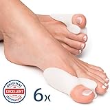 corrector juanetes amazon ✅ 6 PACK DE SEGURO: Nuestro Hallux Valgus Separador es fácil de limpiar y reutilizable.