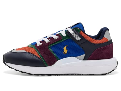 Image of POLO RALPH LAUREN Train 89 Suede & Oxford Sneakers