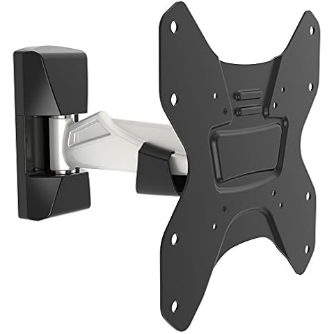 RICOO S2922 TV Bracket Tilt Swivel Approx 27-55 Inch for LED LCD Curved and Flatscreens Monitor Wall Mount Universal for VESA 75x75-200x200 Cover