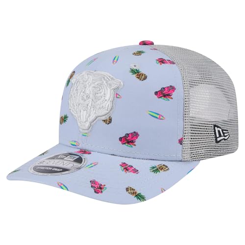 New Era Men's Light Blue Chicago Bears Adventure Surfboard 9SEVENTY Adjustable Hat