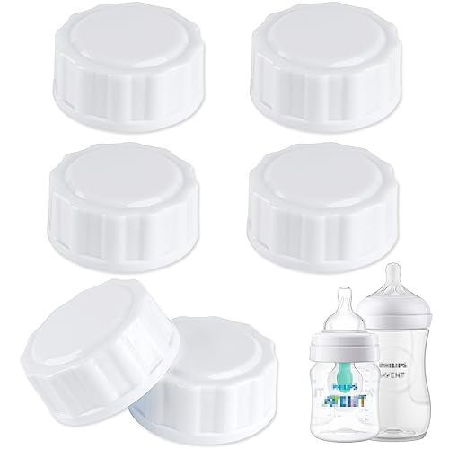 Image of (6-PCs) Travel Bottle Caps Compatible with Avent Bottles, Bottle Lids Replacement