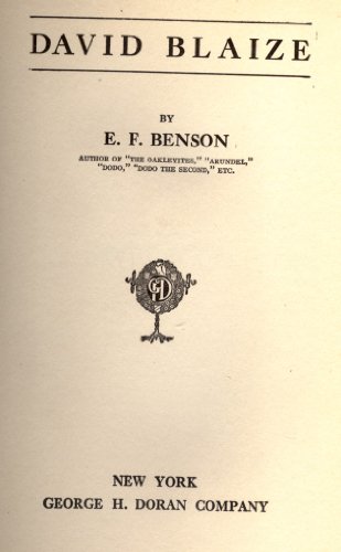 David Blaize B0006AHGU6 Book Cover