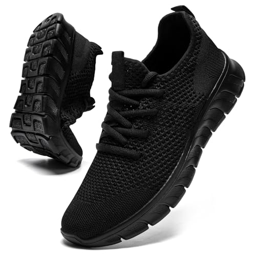 Damen Schuhe Laufschuhe Sportschuhe Turnschuhe Schwarze Sneaker Running Tennisschuhe Freizeit Straßenlaufschuhe Walkingschuhe Fashion Leichtgewichts 39 Atmungsaktiv Fitnessschuhe