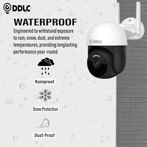 Image of DDLC Pro 4G LTE PTZ Security Camera, Full HD 1080P Outdoor CCTV, AI Human Detection, Enhanced Color Night Vision, Two-Way Audio Intercom, Multi-User View,TF Storage Support (4g ir ptz)