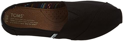 TOMS Womens Classics Black/Black Canvas 10002472 Womens 9 | Image 5