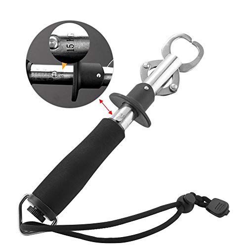 Foto von MAGT Fish Lip Gripper, Edelstahl Angeln Lip Grip Fischgreifer Fish Lip Grabber Angeln Gripper Greifwerkzeug Angelzubehör