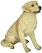 Sandicast Mid Size Yellow Labrador Retriever Sculpture - Sitting