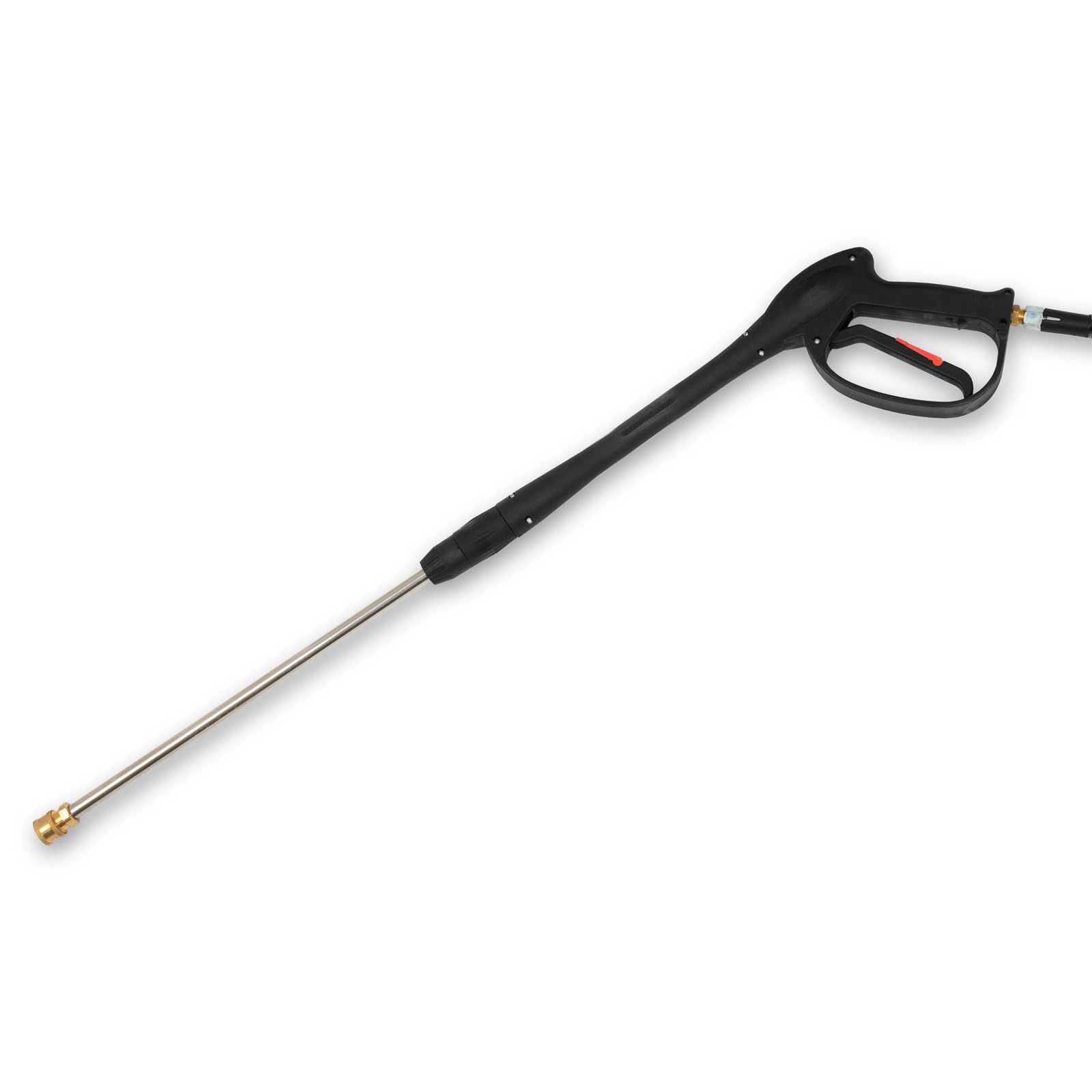 EBERTH 6,5 CV Hidrolimpiadora de Alta presión a Gasolina (210 Bar, 5 Boquillas, 8m Manguera, Pistola de Alta presión, Motor de 4 Tiempos y 196 CC, Arranque rectractil, Seguridad por Falta de Aceite)