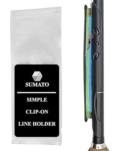 SUMATO Tenkara Blue Clip On Line Holder Kebari Line Winder Simple Line Keeper Fly Fishing Accessoriy Easy Fishing Pole Hook Keeper Single Pack