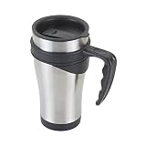 Metaltex Taza Termo Crono INOX. 0.50L, Acero, Gris y Negro, 15x10x10 cm