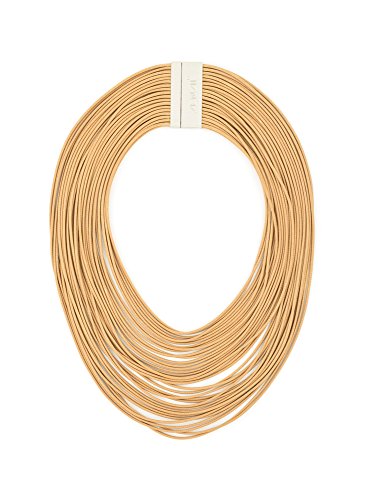 ZENZII Multi Strand Statement Bib Necklace with Magnetic Clasp for Women