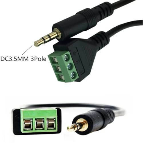 Conector terminal de tornillo 3.5mm para audio 4PCS 30cm miniatura 3