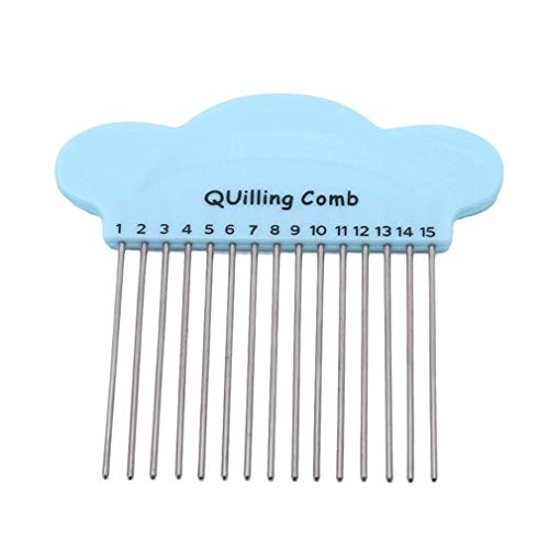 1 Stück Cloud Paper Quilling Kamm Werkzeug DIY Paper Craft Tool Accessory Supply, 15 Pins blau 1 Stück Cloud Paper Quilling Kamm Werkzeug DIY Paper Craft Tool Accessory Supply, 15 Pins blau