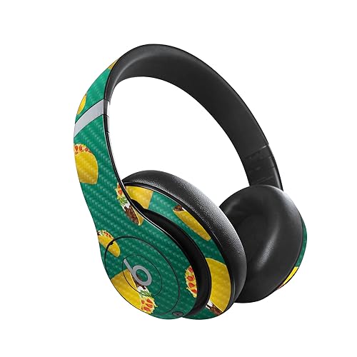 Image of MightySkins Carbon Fiber Skin Compatible with Beats Studio Pro - Tacos | Protective, Durable Textured Carbon Fiber Finish | Easy to Apply, Remove, and Change Styles