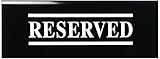 New Star Foodservice 27044 RESERVED Table Tent Sign, Acrylic, 6 x 1.5-Inch, Set of 6