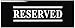 New Star Foodservice 27044 Table Tent Sign, Acrylic, (Reserved), 6"x 1.5", Set of 6