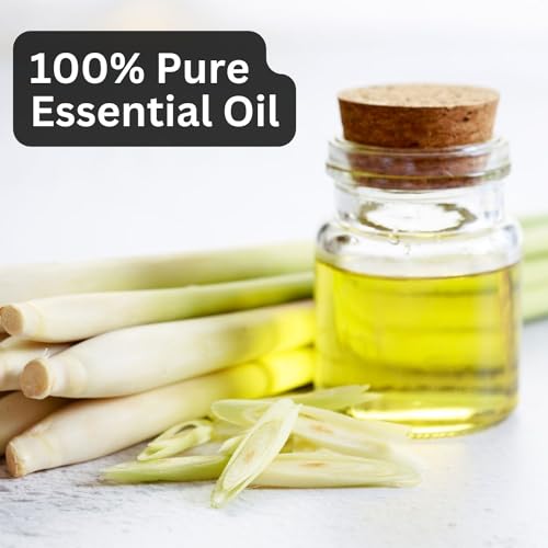 Image of Aroma Treasures Lemongrass Essential Oil - 100% Pure and Natural Aromatherapy Oil for Skin and Hair - 10ml