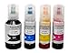 Produktbild OBV 4X kompatibler Tintentank als Ersatz für Epson 102 für Epson EcoTank ET-2751 ET-2756 ET-2700 ET-2750 ET-3700 ET-3750 ET-4750 schwarz 127ml (7500 Seiten) / farbig je 70ml (6000 Seiten)