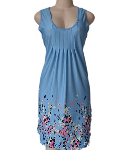 Image of AELSON Womens Summer Casual Sleeveless Mini Printed Vest Dresses