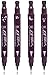 Produktbild Car-tobby 4 St. / Set Eyeliner Briefmarken, Wasserdicht Schwarz Flüssiger Eyeliner Stift Star Herz Mond Blumen Form Briefmarken Tattoo Augen Liner Make-Up Werkzeuge