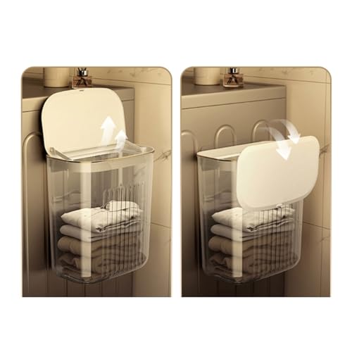 Caneca de basura rectangular con tapa para cocina y pared miniatura 2