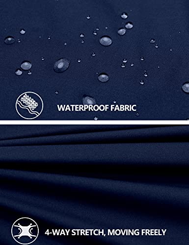 Little Donkey Andy Jaqueta feminina de chuva para corrida, ciclismo, corta-vento, leve, azul, 2GG