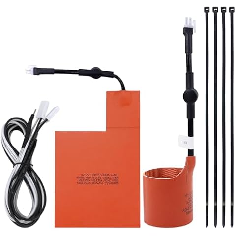 Kefly 7101 Battery Heater Pad ＆ 7102 Oil Heater Kit For 9kW-22kW Air Cooled Standby Generator, Battery Pad Warmer And Oil Filter Heater Kit Compatible With Generac generator Cover