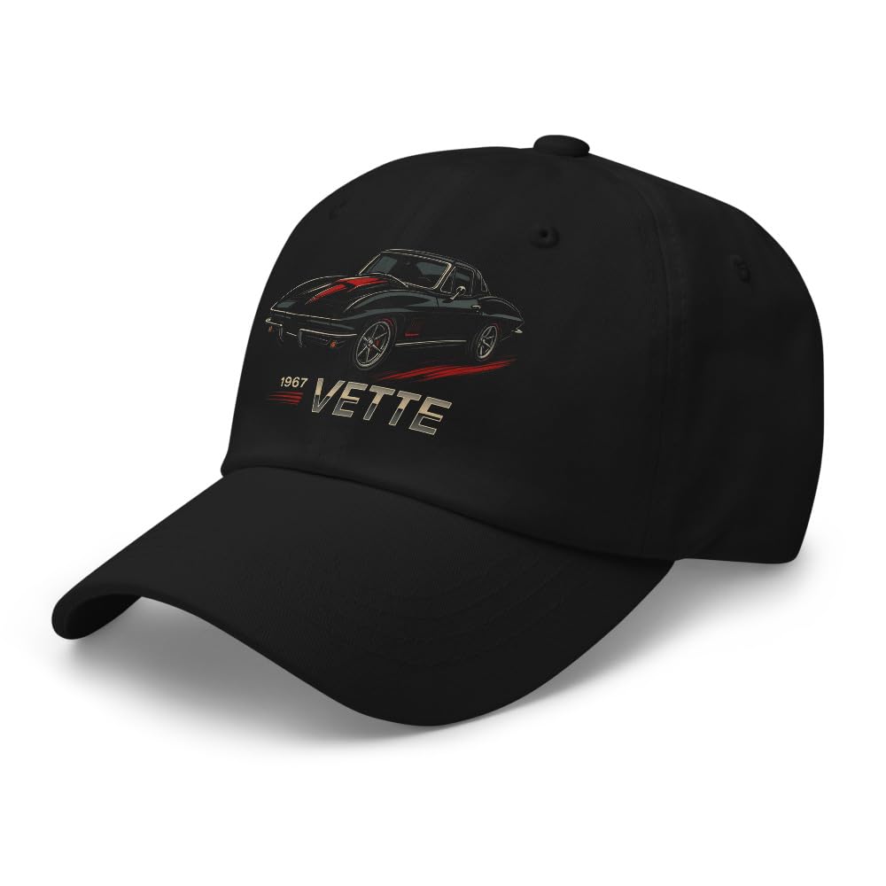 1967 Vette Stingray czapka taty klasyczna czarna czapka z ikoną mięśni samochodu sportowego