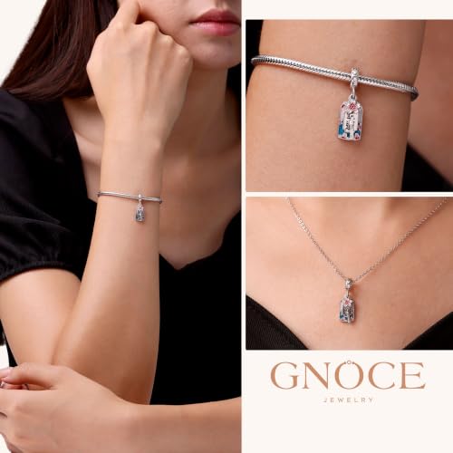 Image of GNOCE Japanese Charm Bead Silver Blend Pendant Dangle Charms fit Bracelet Jewelry Gift for Women