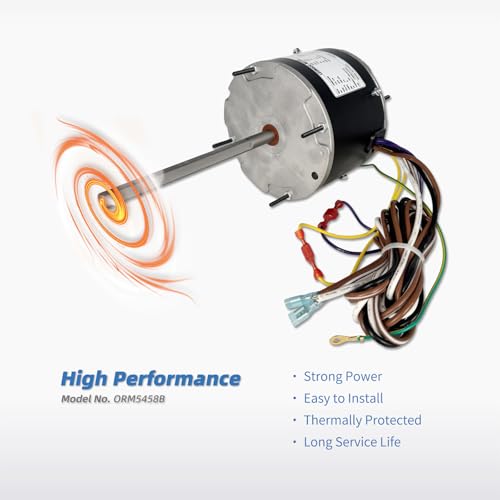 ORM5458 Condenser Fan Motor Replaces A.O. Smith Century ORM5458 1/3-1/6HP - Image 6