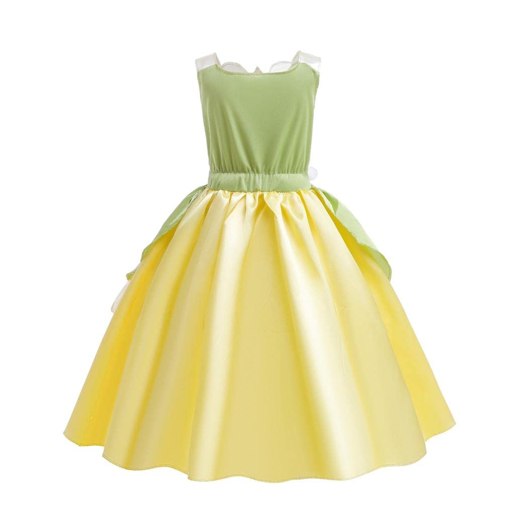 strapless open back dress Disney Princess Tiana Girls Costume main image 0
