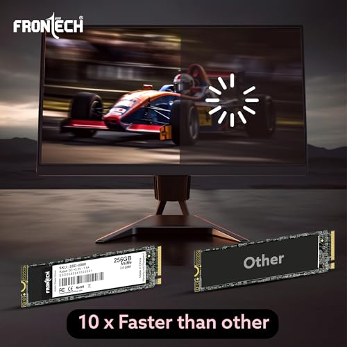 Image of FRONTECH 256GB NVMe M.2 2280 SSD - PCIe Gen3 x4, Up to 1600 MB /s Read & 1000 MB /s Write, Ultra-Compact High-Speed Solid State Drive for Gaming, Laptops & PCs (SSD-0060)