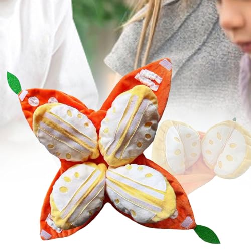 Jouet en peluche pour chien orange accessoire polyvalent d entraînement