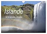 Islande île de merveilles naturelles (Calendrier mural 2023 DIN A4 horizontal): La beauté et la diversité époustouflante de la nature islandaise. (Calendrier mensuel, 14 Pages )