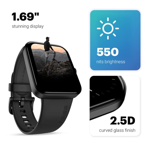 Noise Pulse Go Buzz Smart Watch with Advanced Bluetooth Calling, 1.69" TFT Display, SpO2, 100 Sports Mode with Auto Detection, Upto 7 Days Battery (2 Days with Heavy Calling) - Rose Pink view 2
