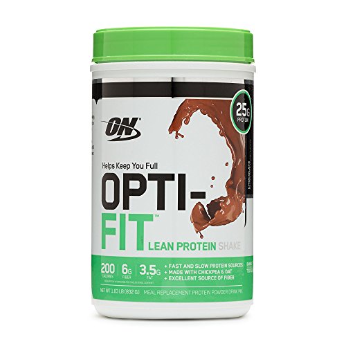 Optimum Nutrition Opti-Fit Lean Protein Shake, Meal Replacement Powder, Chocolate, 1.83 Pound