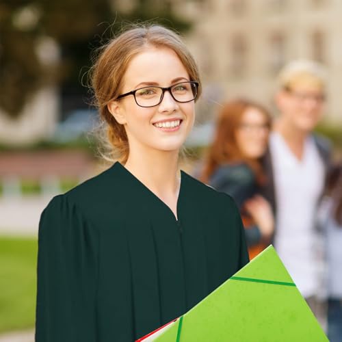 Robe de remise de diplôme mate et bonnet universitaire avec pompon pour lycée - 3
