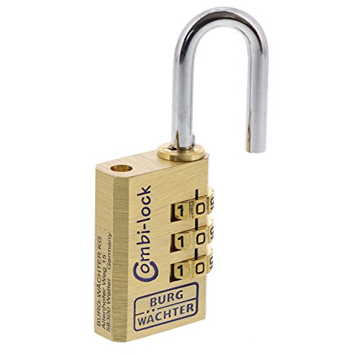 Image of Burg-Wachter Combi 80 30 M SB Combination Padlock 30mm-80, Brass