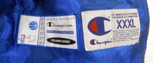 Miniatura 4 de Late 1990s Orlando Magic #52 Game Used Black Blue Shooting Shirt 3XL DP61157 - NBA Game Used