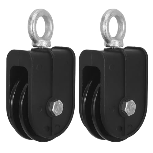SOLUSTRE Heavy Duty 100kg Capacity Pulley Block Small Cable Pulley Wheel for Gym Swivel Lifting