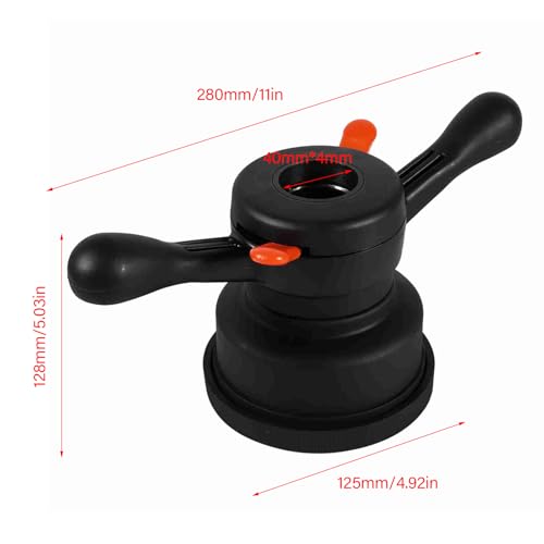 Image of Wheel Balancer Quick Release Wing Nut, Tire Change Tool for Ranger & Launch, 40mm Inner Diameter 4mm Pitch Hub Shaft Nut with Pressure Cup -